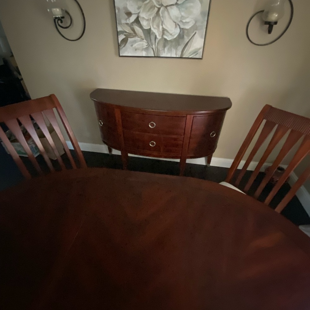 6 pieces Dining table set plus buffet - Picture 6 of 16